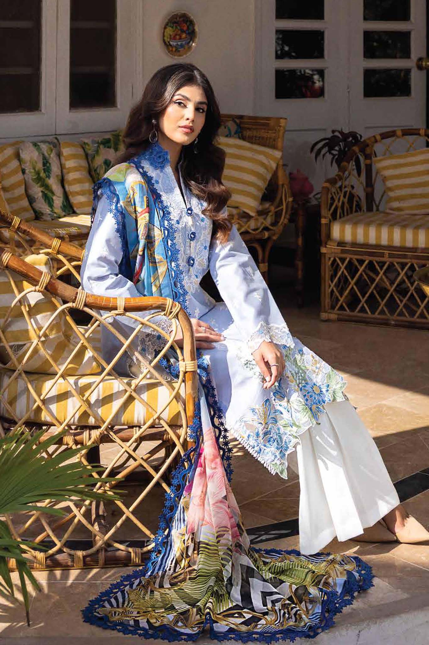 Roheenaz Unstitched 3 Piece Spring Summer Lawn Collection'2023-RNZ-04-A-Neelam