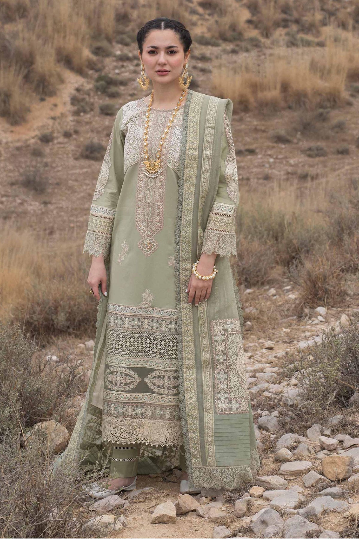 Marahil by Qalamkar Unstitched 3 Piece Luxury Lawn Collection'2022-SS-04-Avida