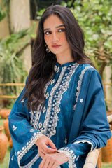 Seher By Cross Stitch Unstitched 3 Piece Cambric Collection'2022-04-Midnight Haze