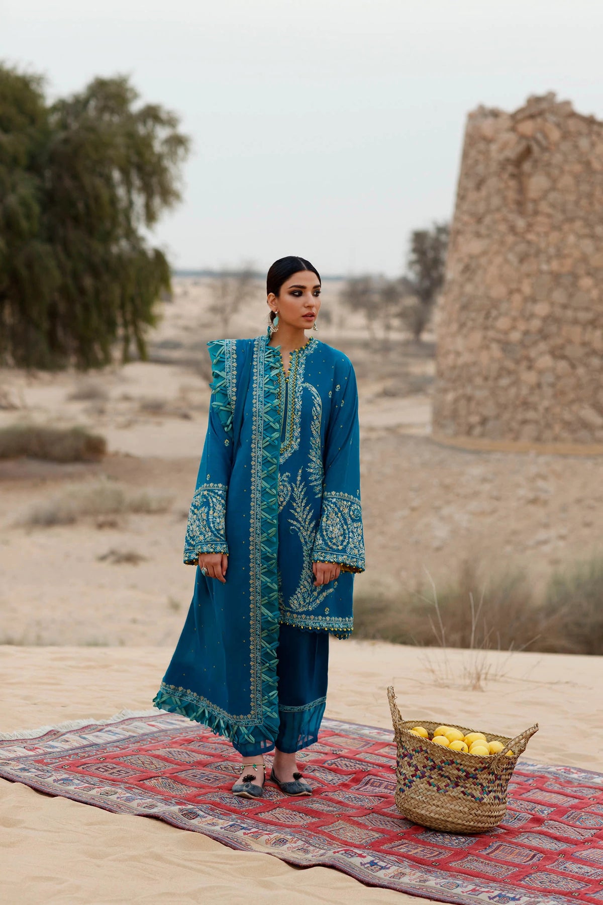 Zaha Unstitched 3 Piece Embroidered Lawn Collection'2022-ZL22-04-A-Zarbanu