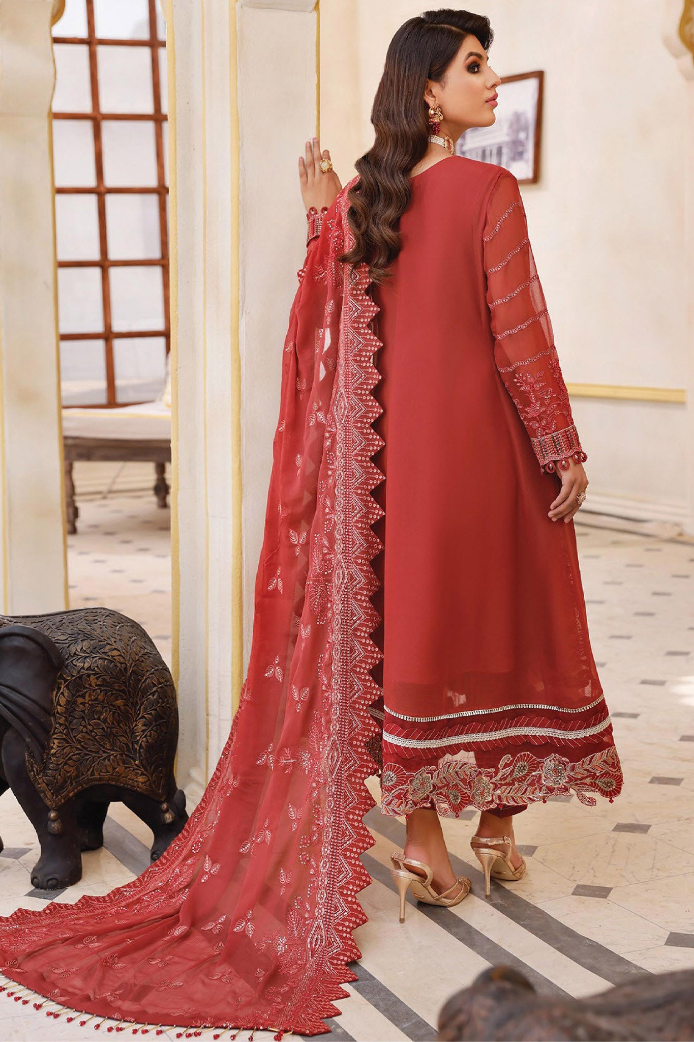 Pareesia by Xenia Unstitched 3 Piece Chiffon Ch-02 Collection'2022-04-Dehleez