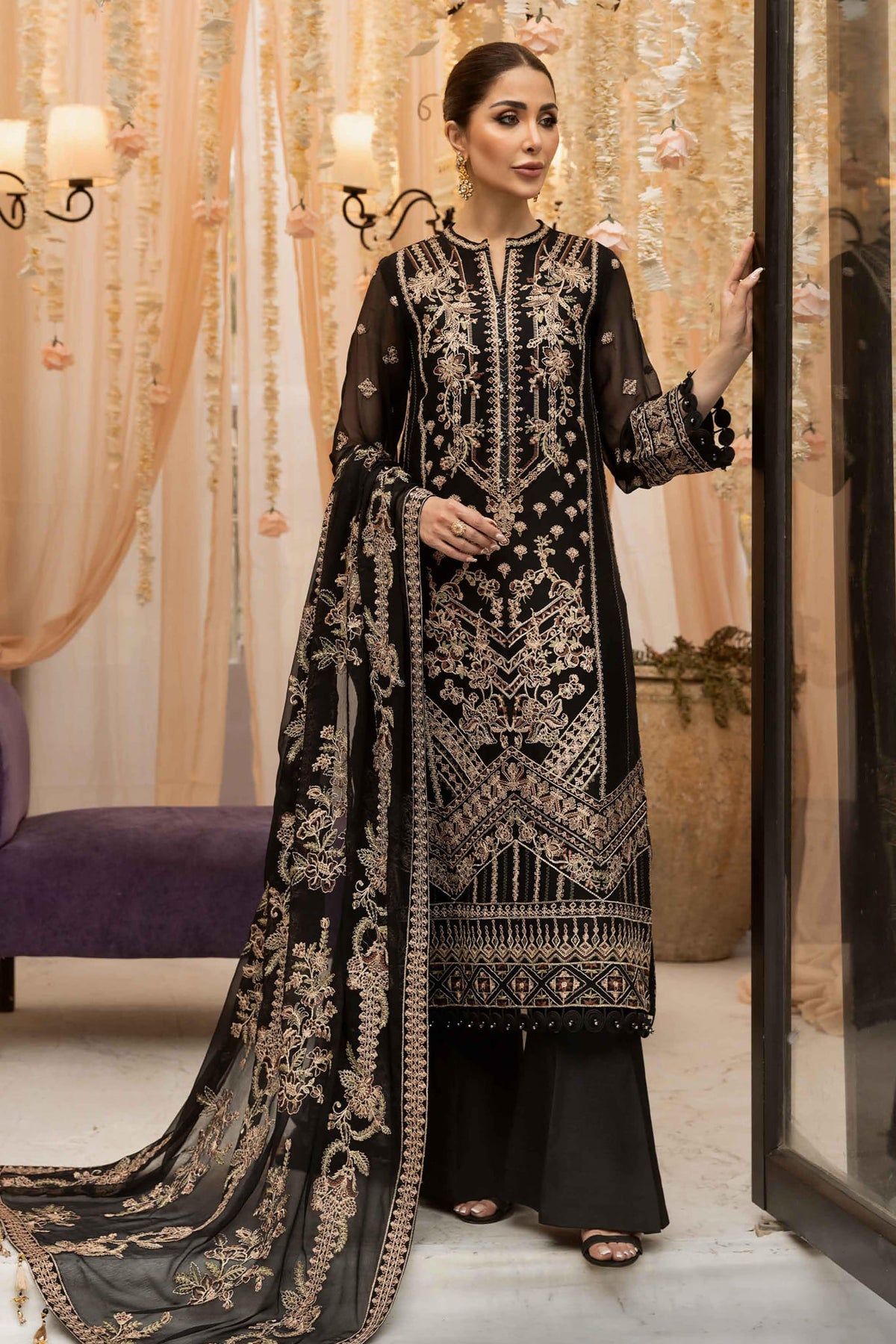 Dhaagay by Alizeh Unstitched 3 Piece Chiffon Vol-01 Collection'2023-04-Mirha