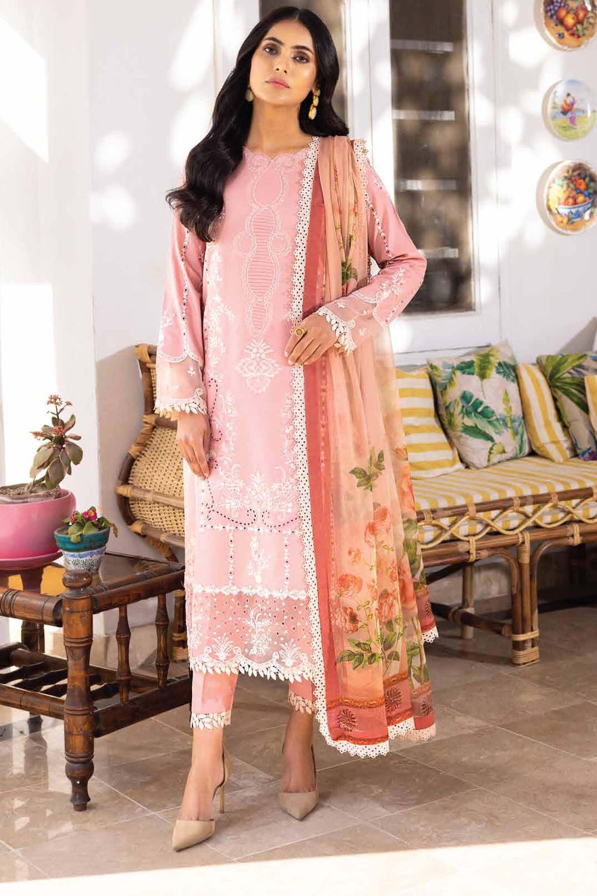 Roheenaz Unstitched 3 Piece Spring Summer Lawn Collection'2023-RNZ-05-B-Shama