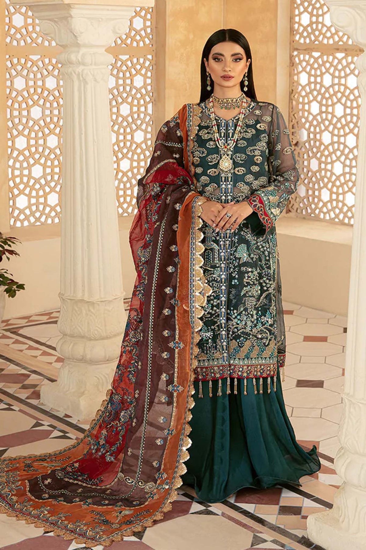 Marwa by Maryam Hussain Unstitched 3 Piece Luxury Festive Collection'2022-05-Geet