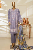 Bin Saeed Stitched 3 Piece Dhanak Winter Shawl Vol-03 Collection'2022-SM-05-Light Purple