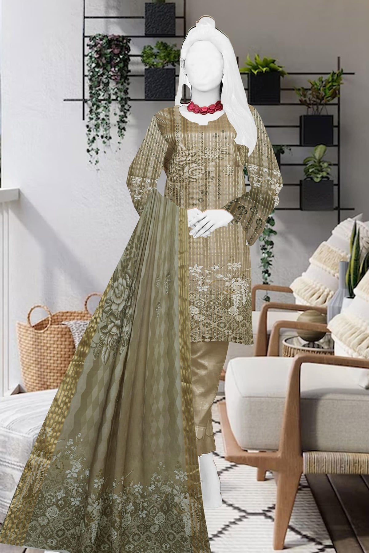 Meem Jeem by Javed Arts Unstitched 3 Piece Digital Lining Winter Collection'2022-MJ-05