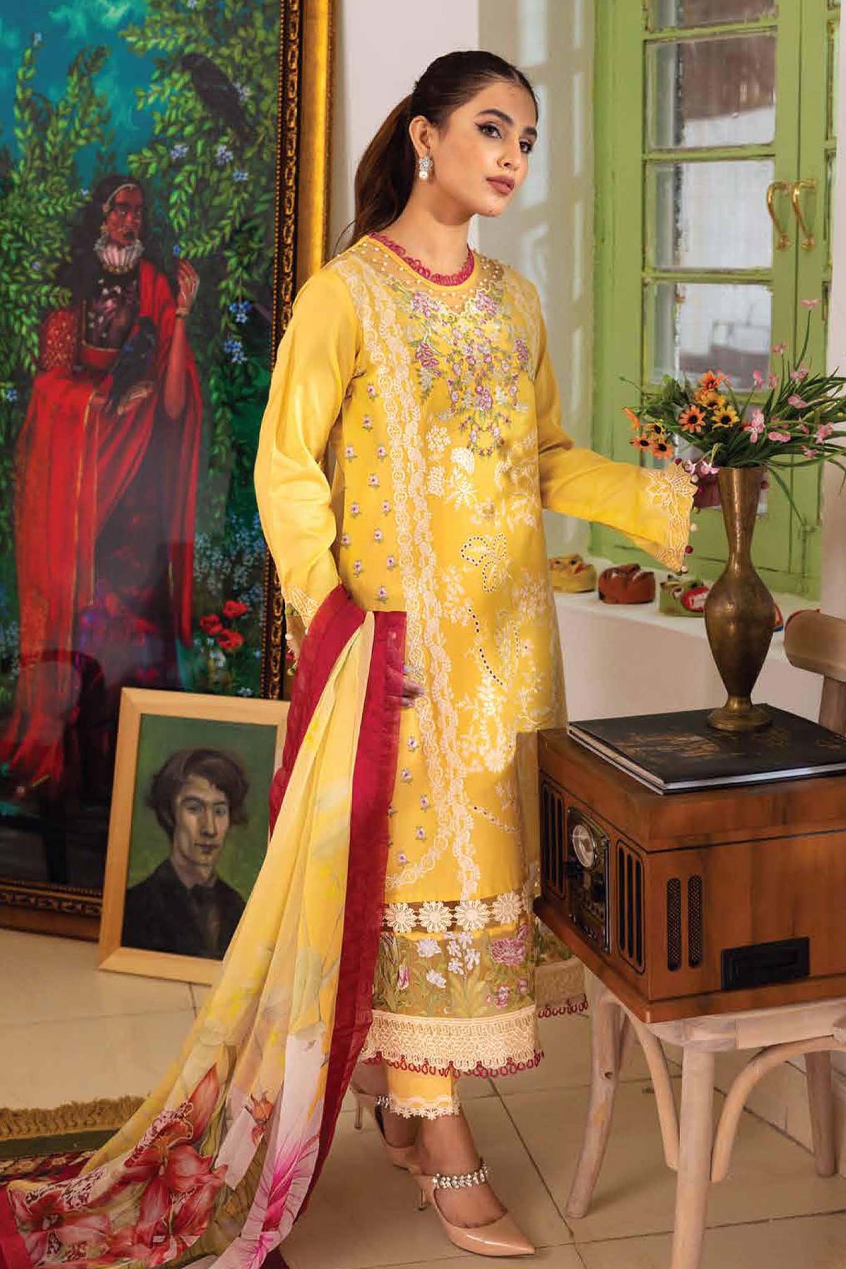 Roheenaz Unstitched 3 Piece Spring Summer Lawn Collection'2023-RNZ-06-A-Kiran