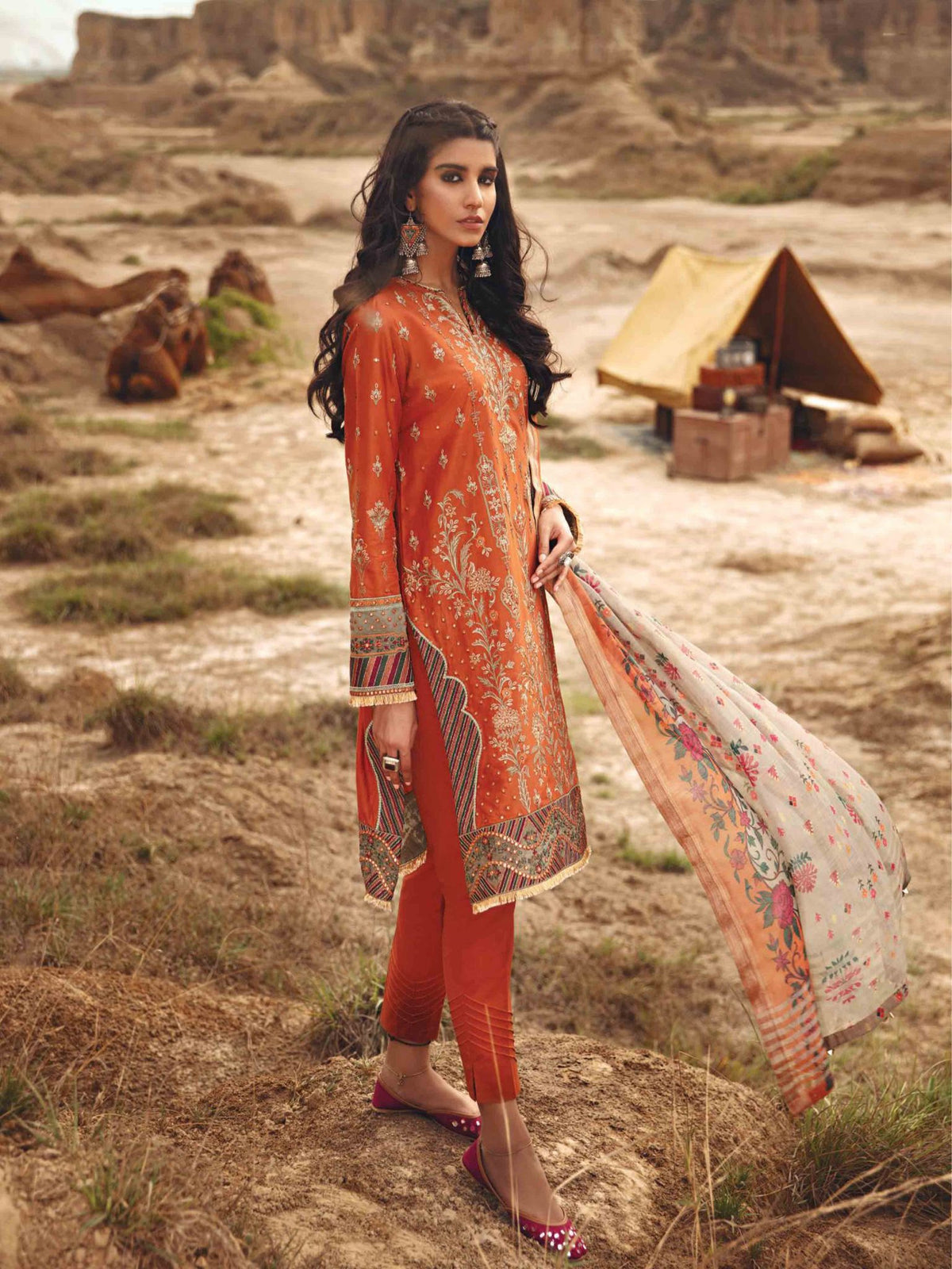 Karvaan by Jazmin Unstitched Embroidered 3 Piece Luxury Lawn Collection'2021-06-Aroma