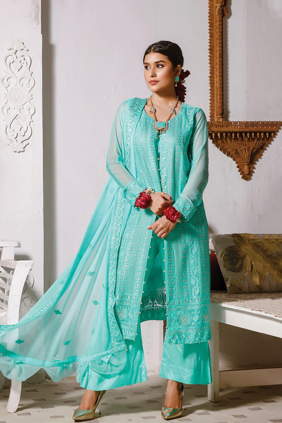 Azal by Soghat Unstitched 3 Piece Luxury Chiffon Collection'2022-D-06