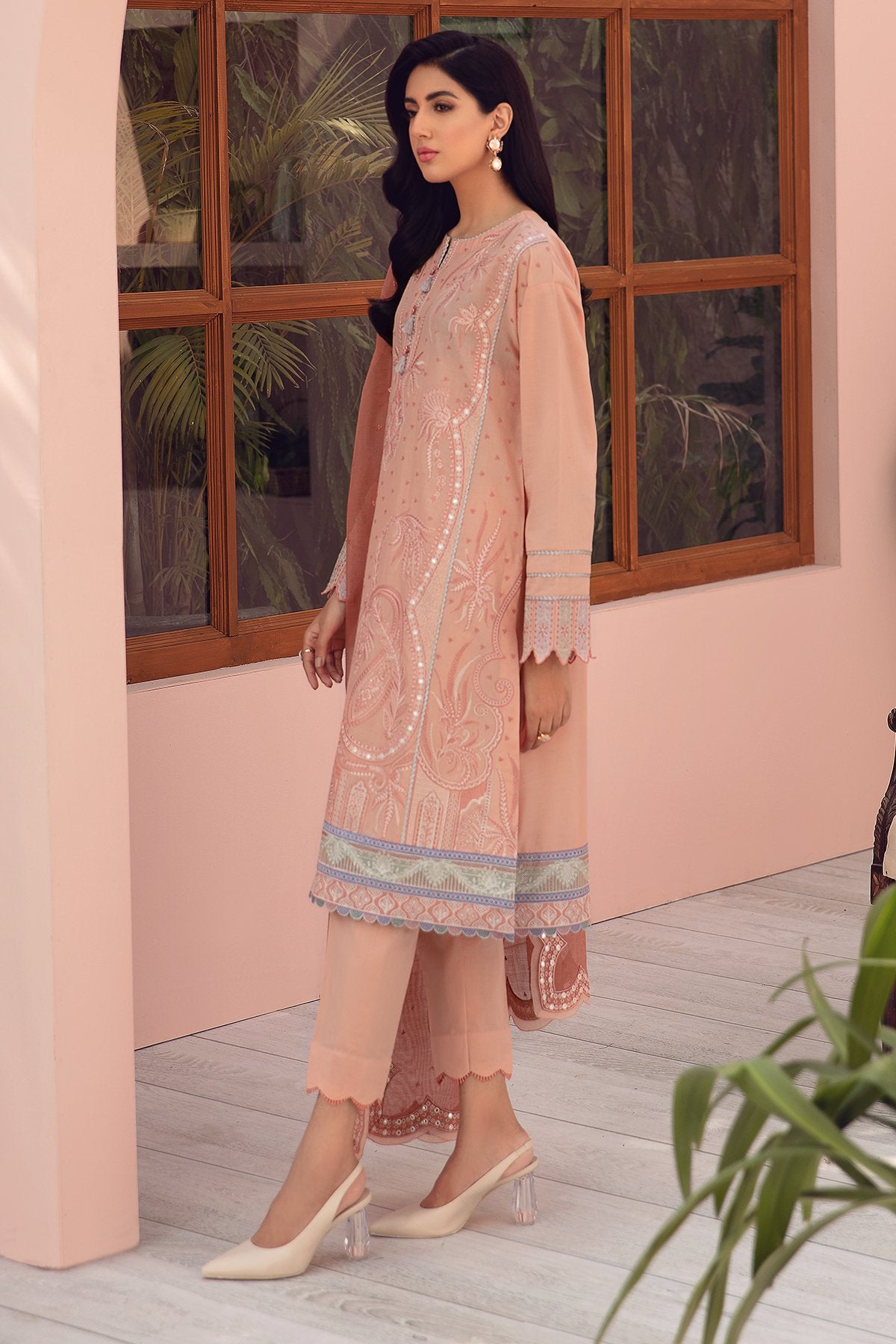 Iris by Jazmin Unstitched 3 Piece Lawn Collection'2021-07-Coral Dream