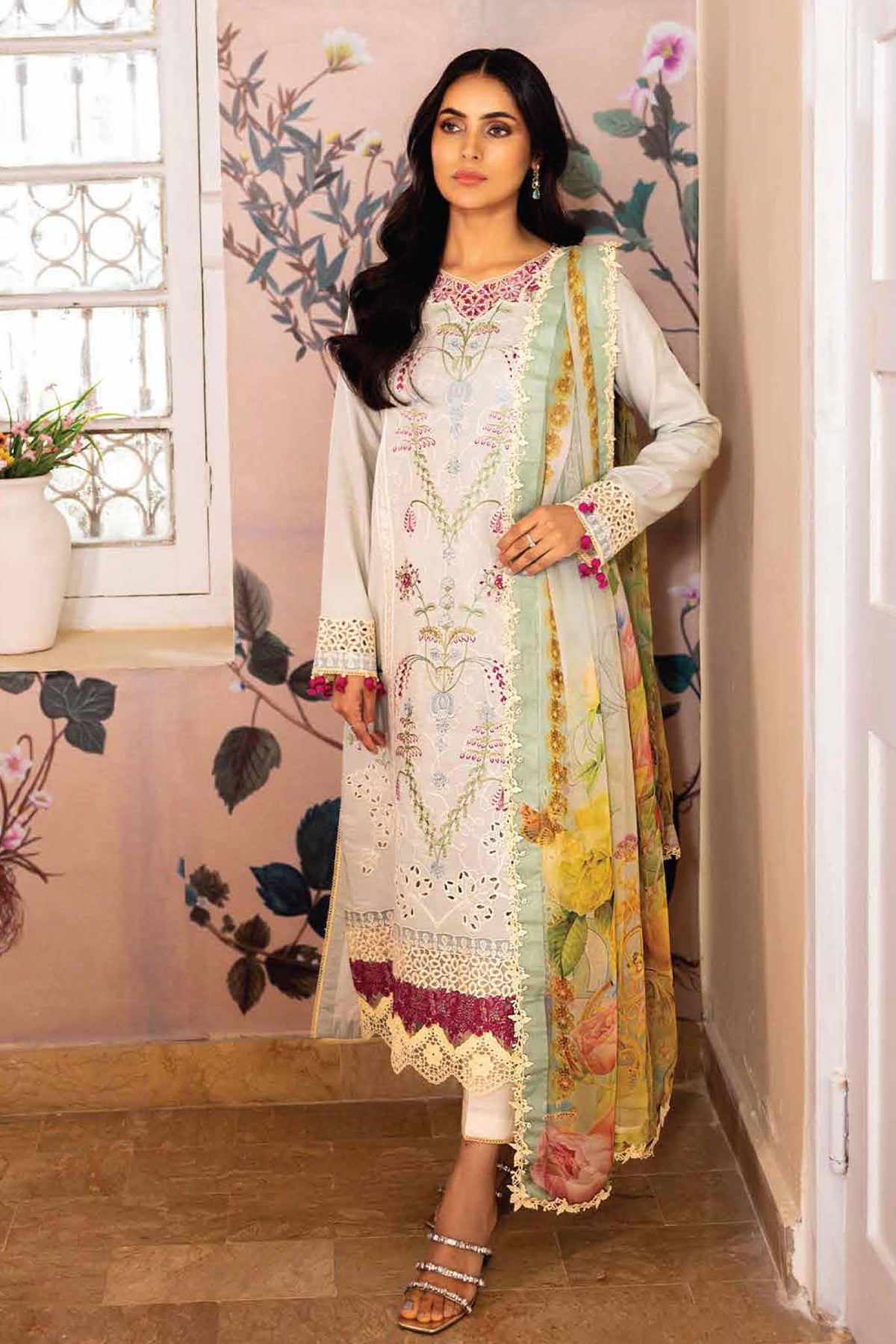 Roheenaz Unstitched 3 Piece Spring Summer Lawn Collection'2023-RNZ-07-A-Erum