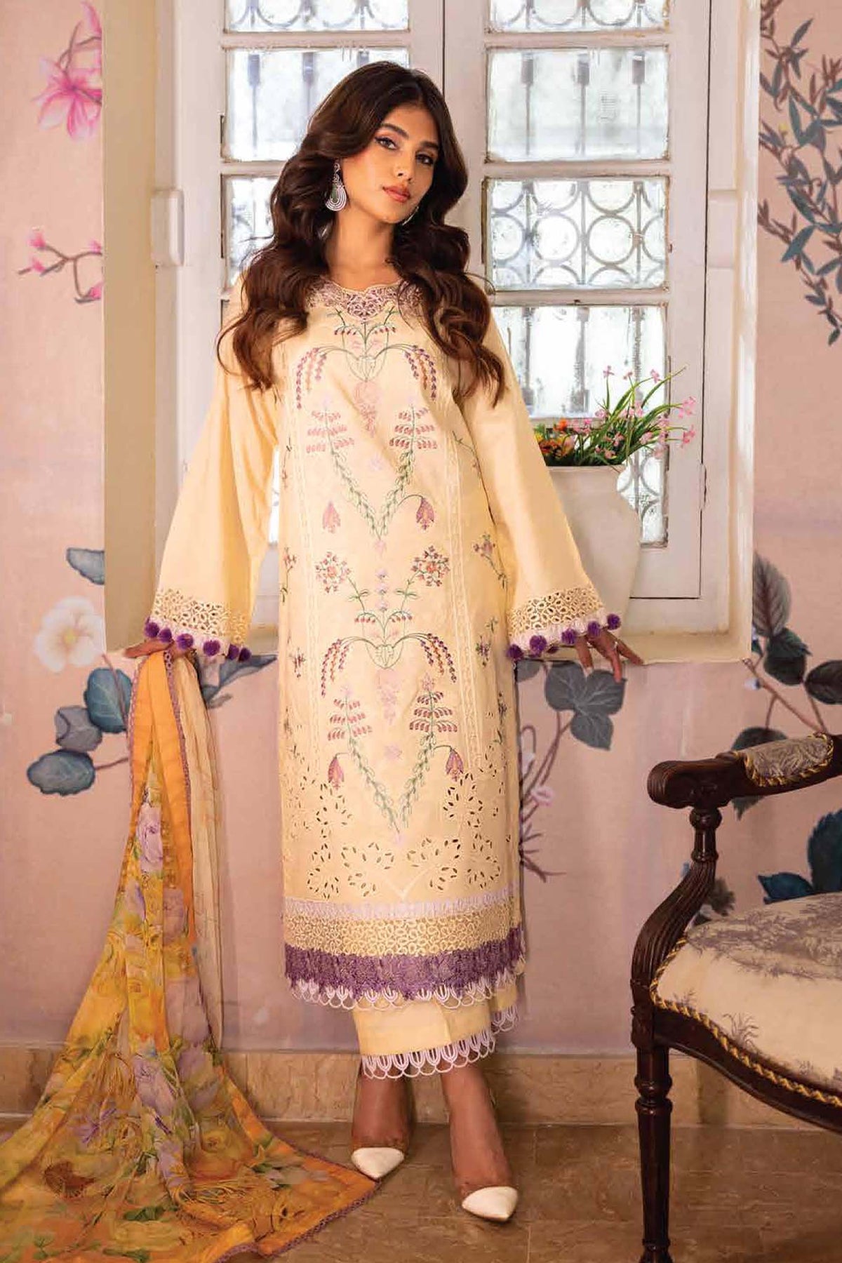 Roheenaz Unstitched 3 Piece Spring Summer Lawn Collection'2023-RNZ-07-B-Shanza