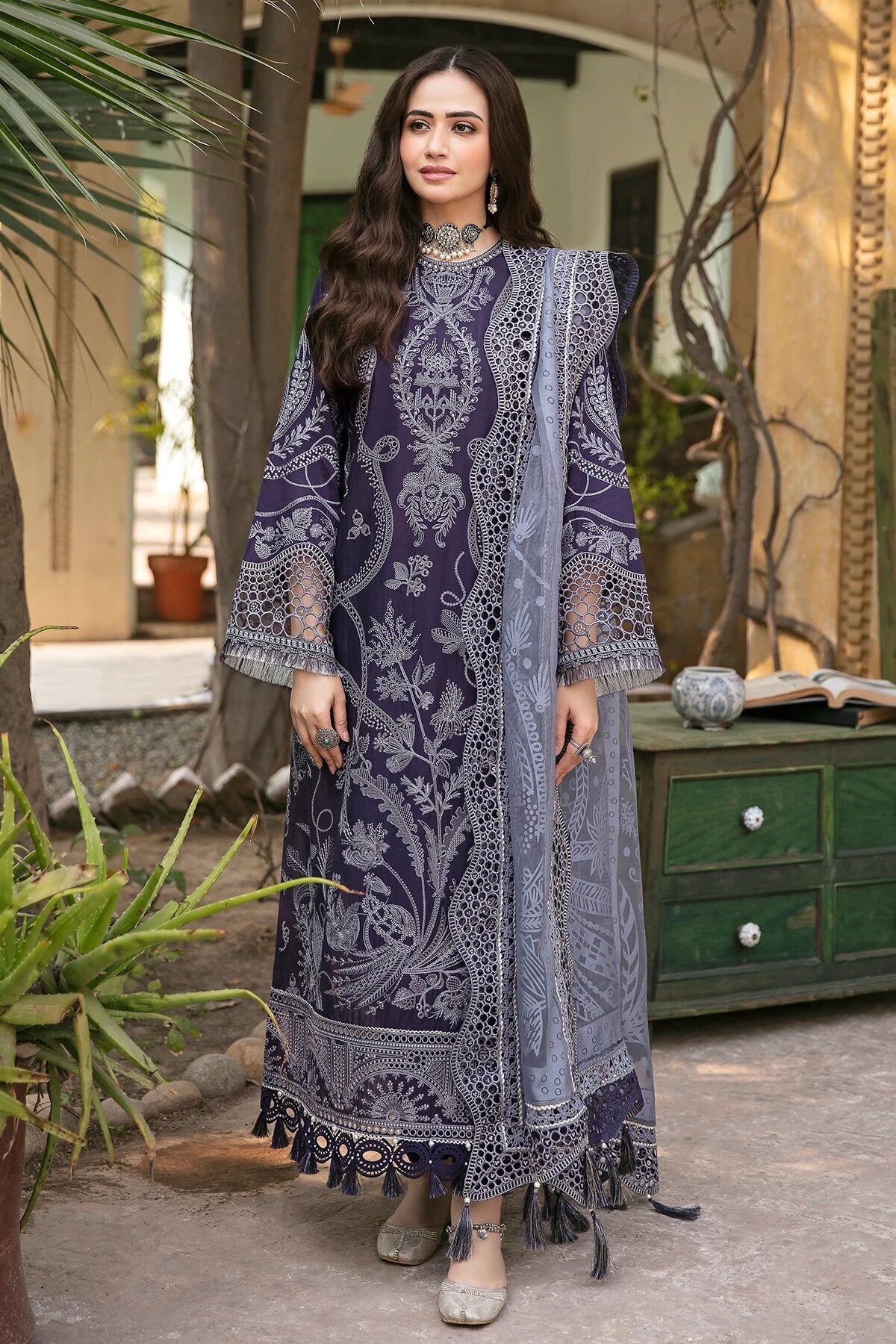 Shahkaar by Jazmin Unstitched 3 Piece Luxury Lawn Collection'2022-07-Banafshi