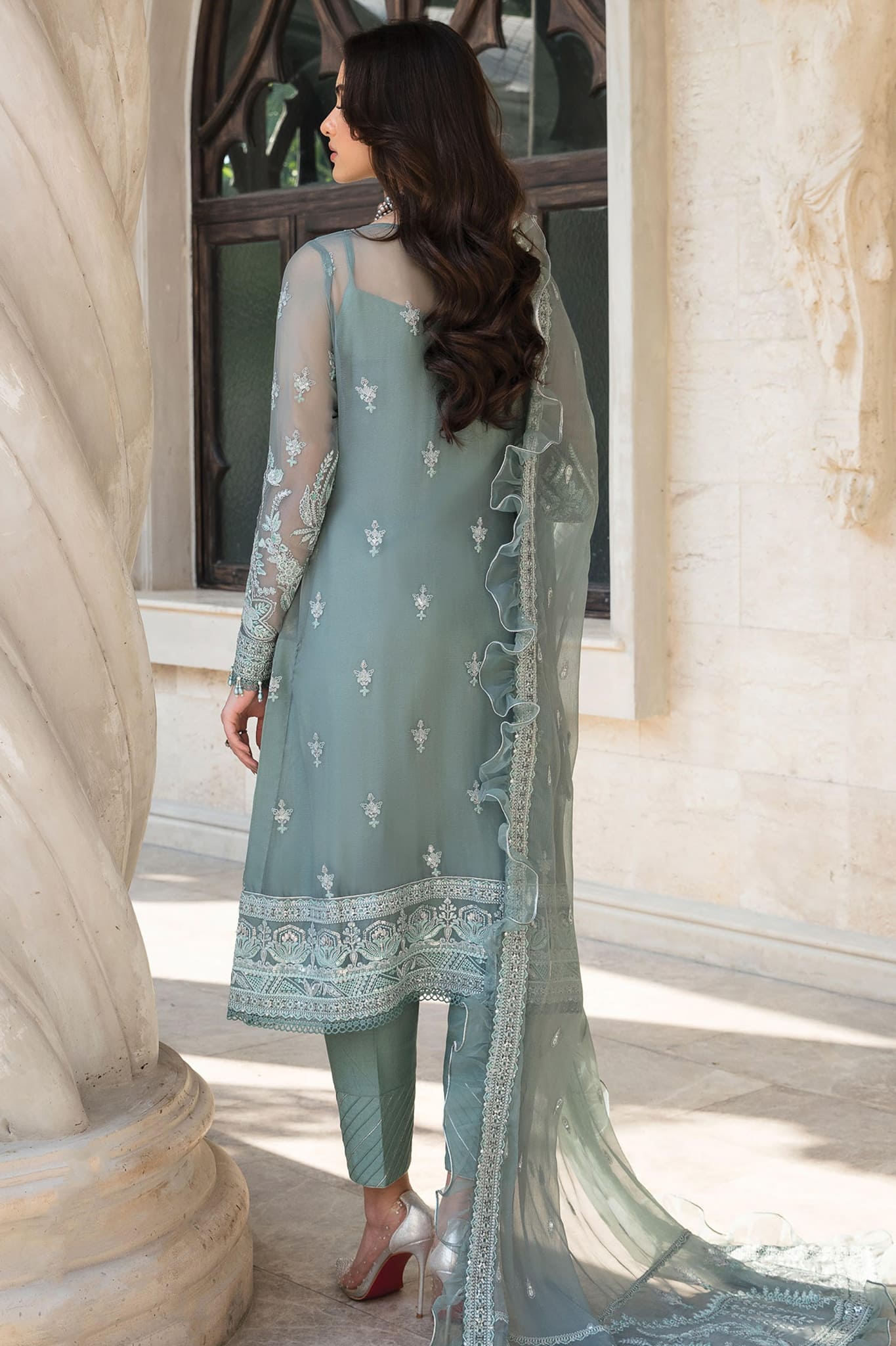 Gulaal Unstitched 3 Piece Embroidered Chiffon Eid Collection'2023-07-Aiyla