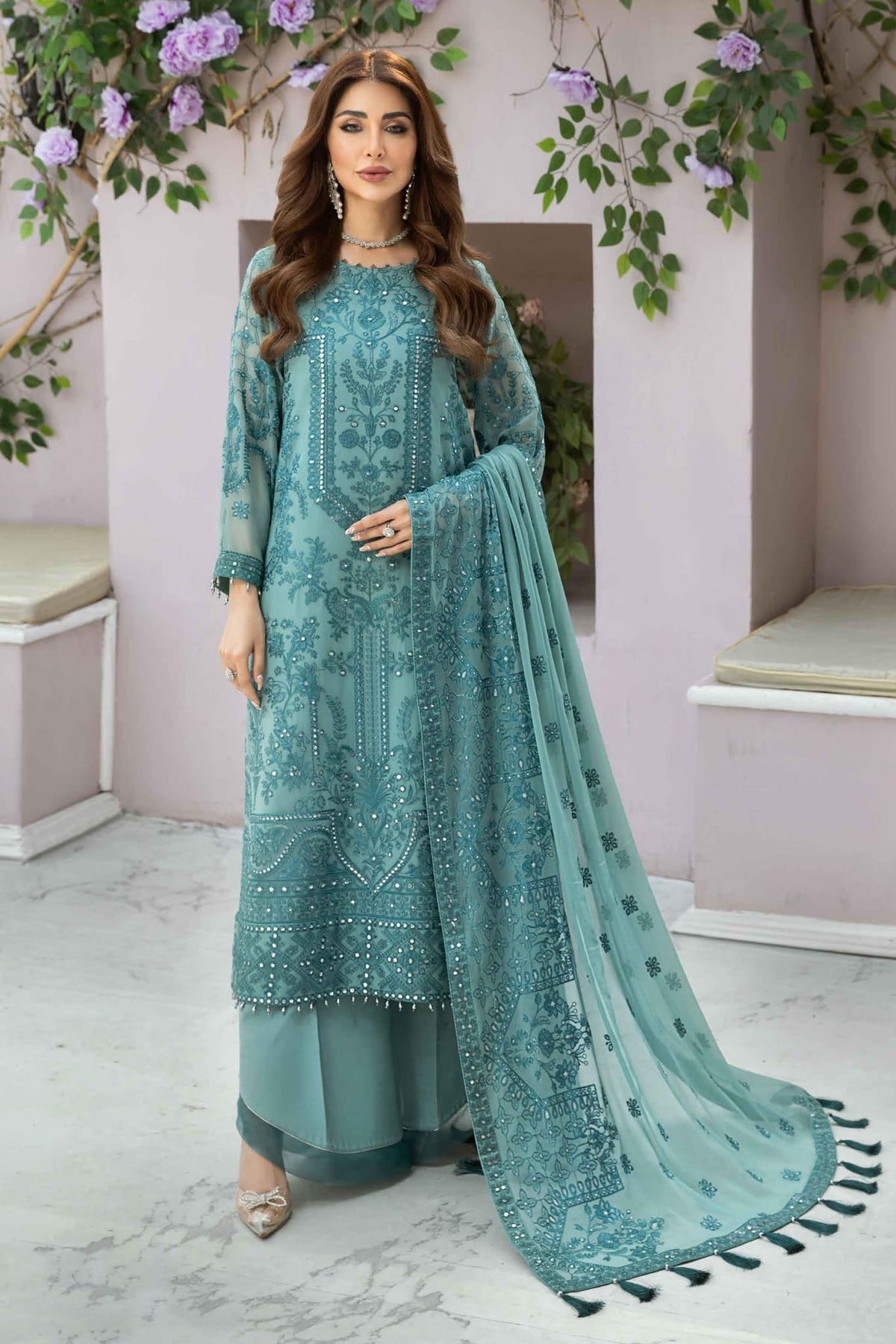 Dhaagay by Alizeh Unstitched 3 Piece Chiffon Vol-01 Collection'2023-07-Kiraz