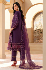 Farasha Unstitched 3 Piece Eid Festive Lawn Vol-01 Collection'2022-08-Purple Essence