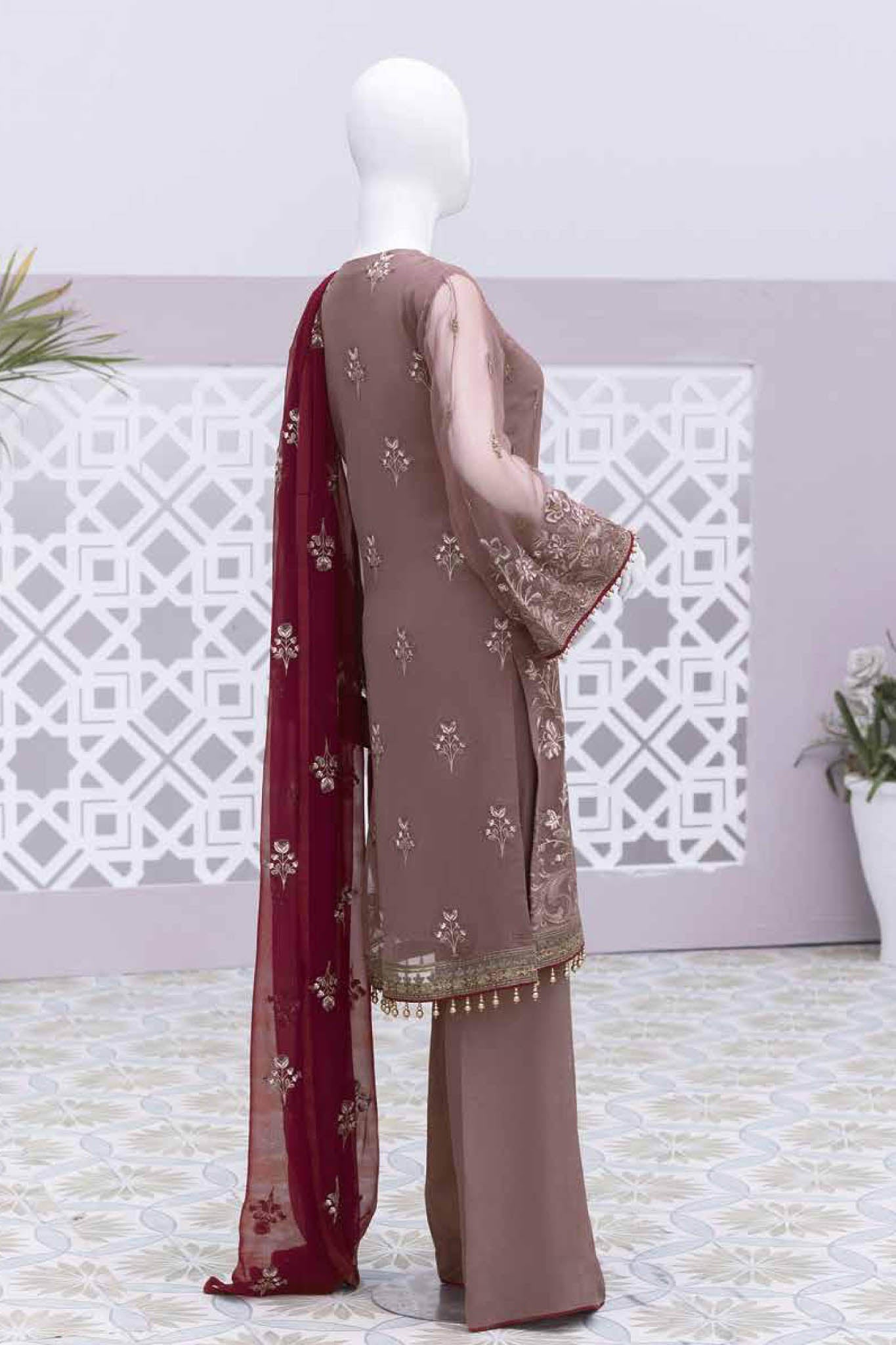 Nafeesah by Flossie Unstitched 3 Piece Embroidered Chiffon Vol-07 Collection'2022-NF-08