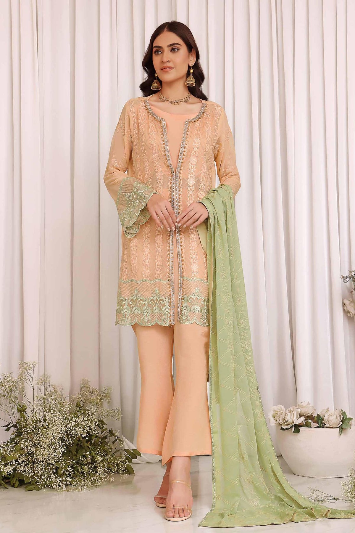 Janaan by Soghat Unstitched 3 Piece Luxury Chiffon Collection'2023-JS-08