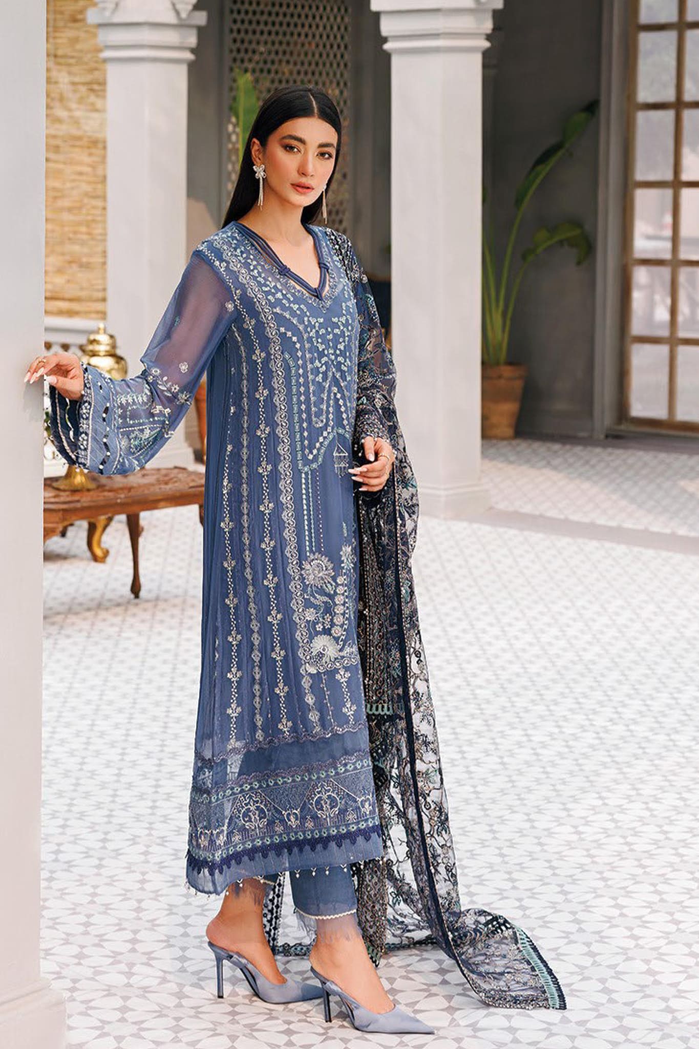 Hera by Xenia Unstitched 3 Piece Luxury Festive Formals Collection'2022-08-Faye