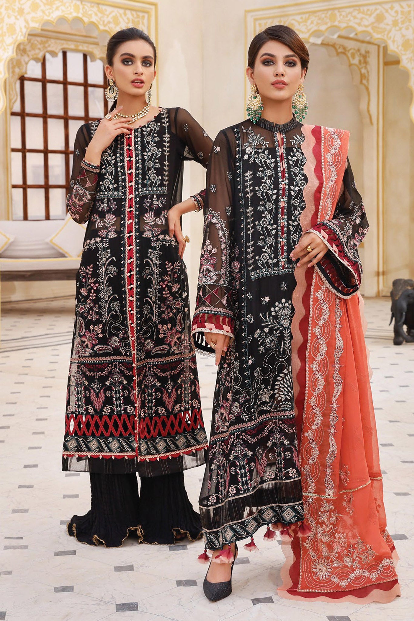 Pareesia by Xenia Unstitched 3 Piece Chiffon Ch-02 Collection'2022-08-Shaam