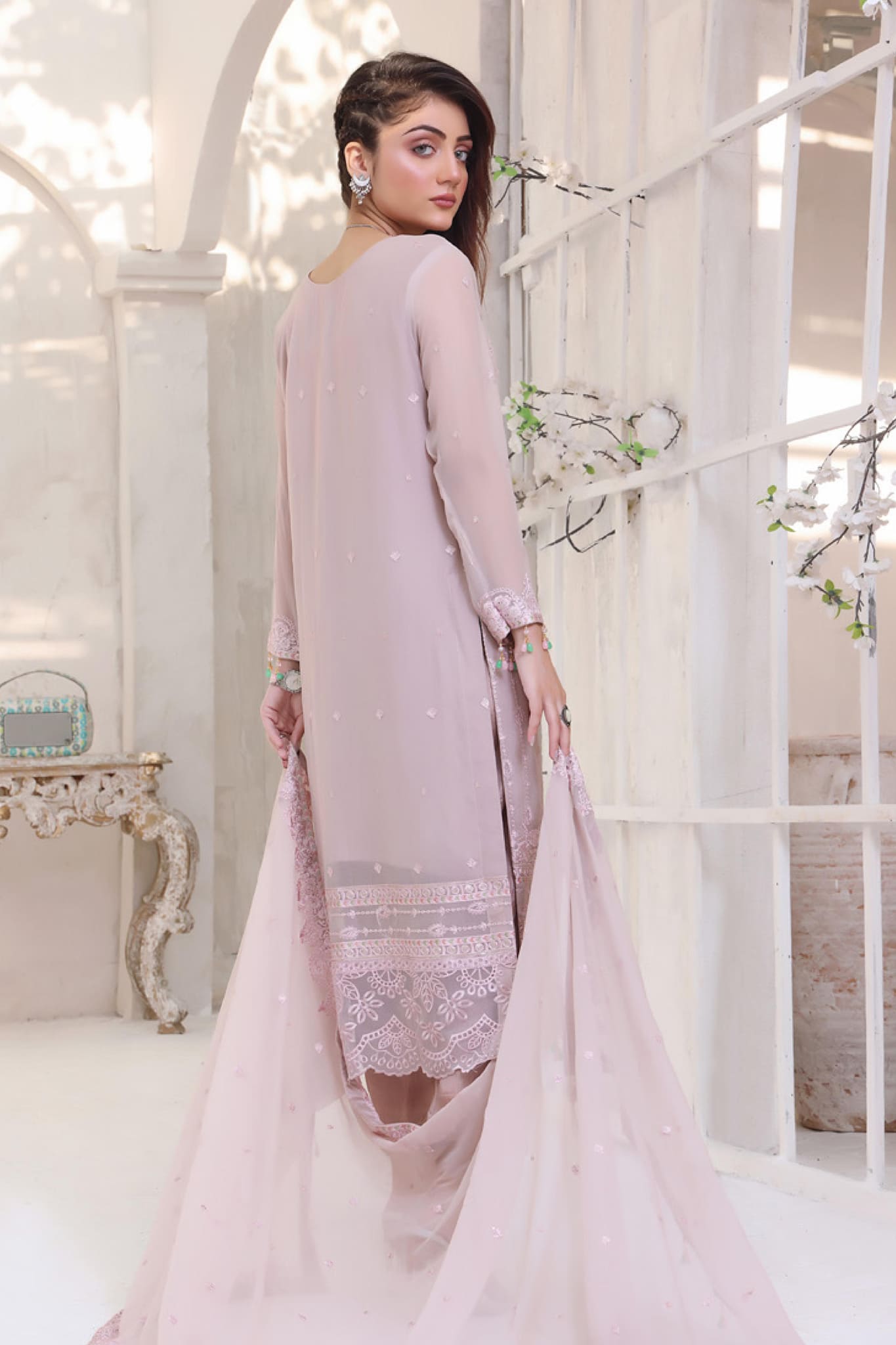 Libaas e Khas by Soghat Unstitched 3 Piece Luxury Chiffon Collection'2022-LK-09
