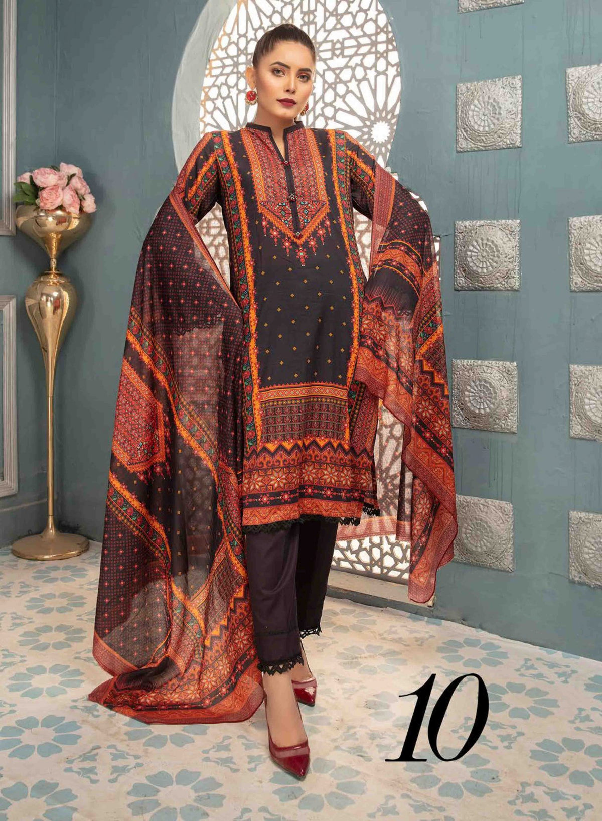 Riaz Arts Unstitched Zarkis-Vol-2 ZR-10