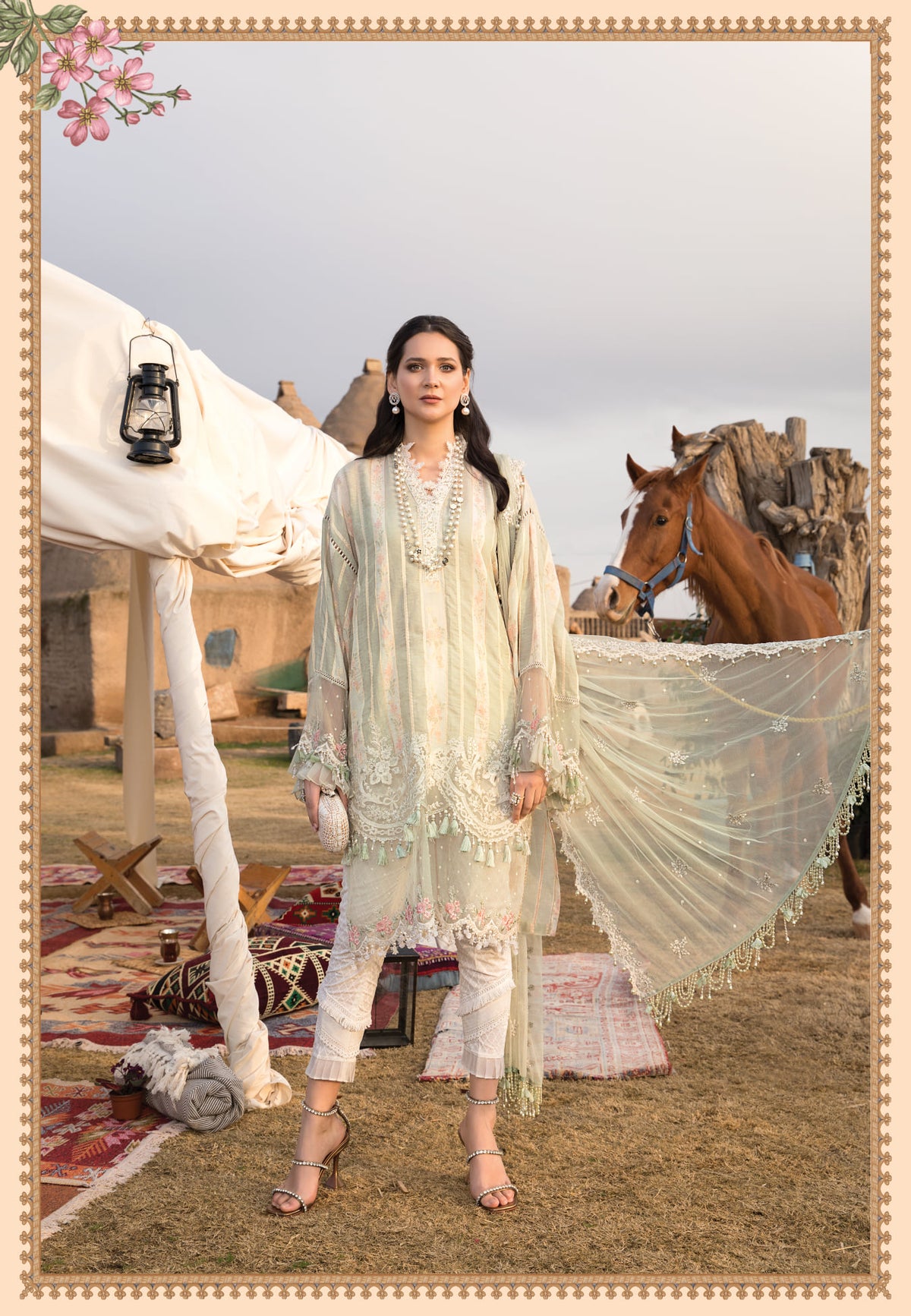 Maria B Unstitched Luxe Lawn S/S Collection'2021-ML-10-A