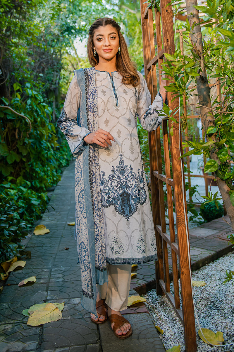Cross Stitch Unstitched 3 Piece Printed Lawn Collection'2022-10-Dusky Sky