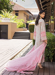 Tahra by Zainab Chottani Unstitched 3 Piece Festive Lawn Collection'2022-10-B-Blush Blossoms