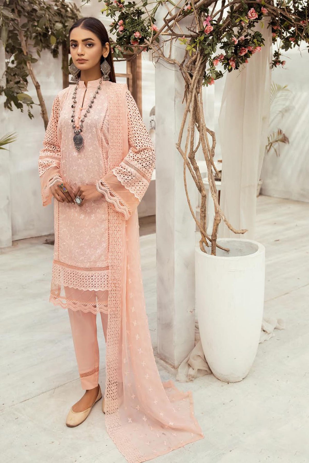 Mahee's by Riaz Arts Unstitched 3 Piece Exclusive Emb Lawn Collection'2023-ME-12