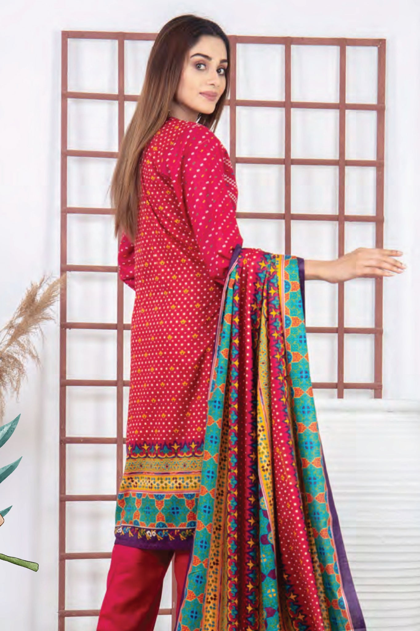 Five Star Unstitched 3 Piece  Printed Lawn Collection'2022-D-12