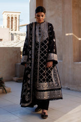 Zaha Unstitched 3 Piece Embroidered Lawn Collection'2022-ZL22-12-A-Rohzhin
