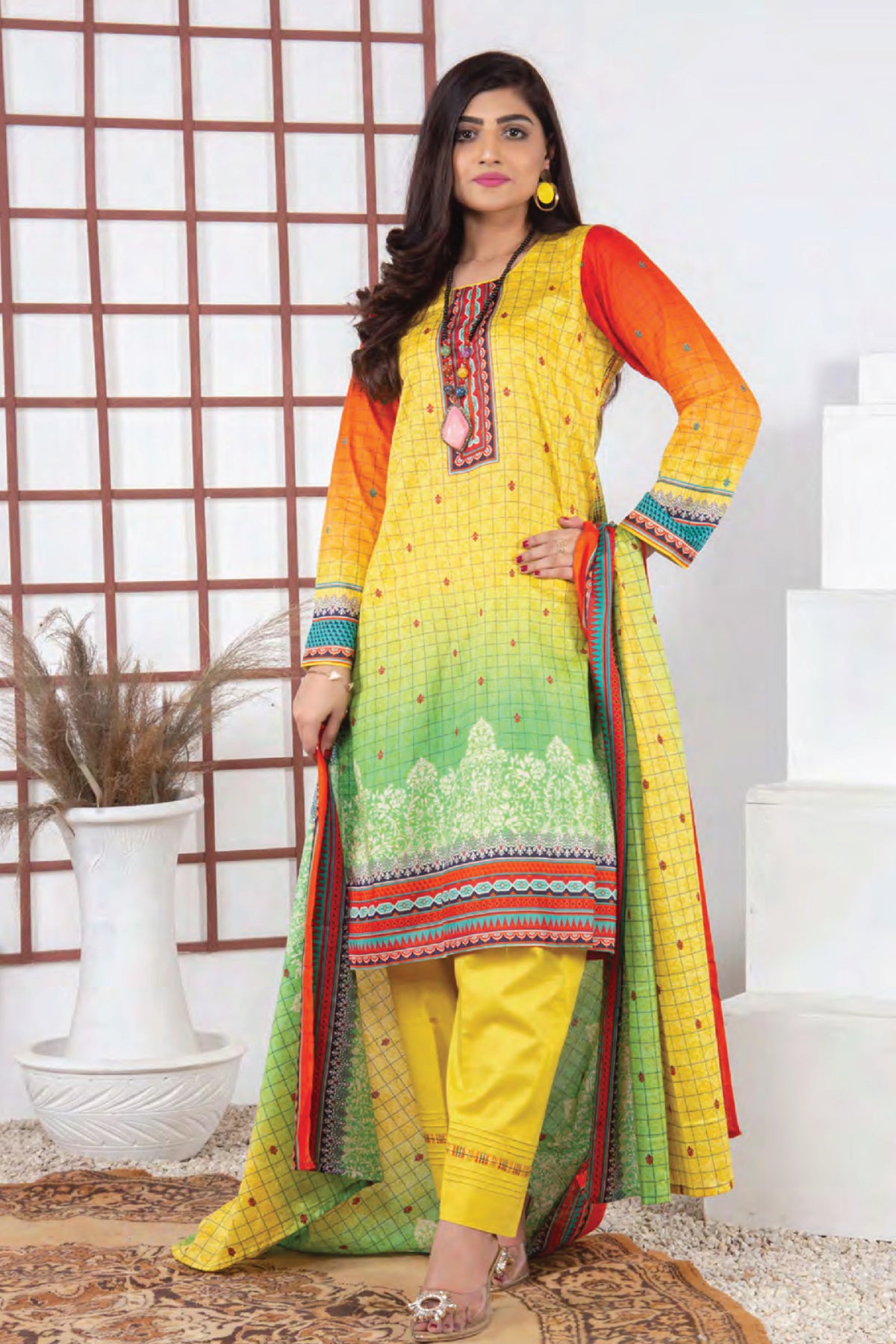 Five Star Unstitched 3 Piece  Printed Lawn Collection'2022-D-13