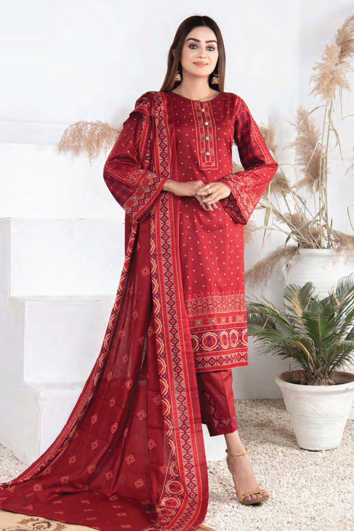 Five Star Unstitched 3 Piece  Printed Lawn Collection'2022-D-14