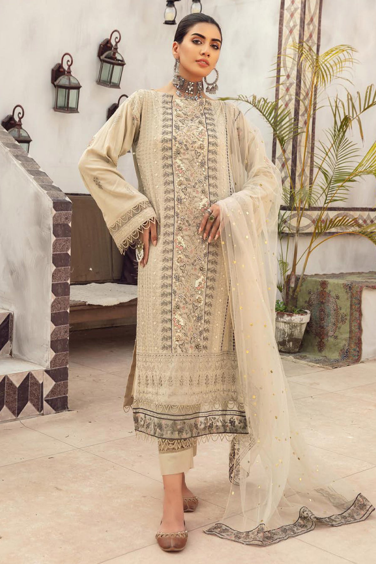 Shaista Unstitched 3 Piece Luxury Swiss Lawn Collection'2022-SL-147