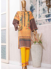 Bin Saeed Stitched Printed Lawn Kurti Collection’2021-K-148-Yellow