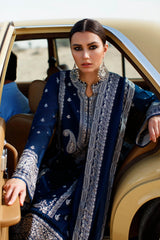 Zaha Unstitched 3 Piece Embroidered Lawn Collection'2022-ZL22-14-B-Negin