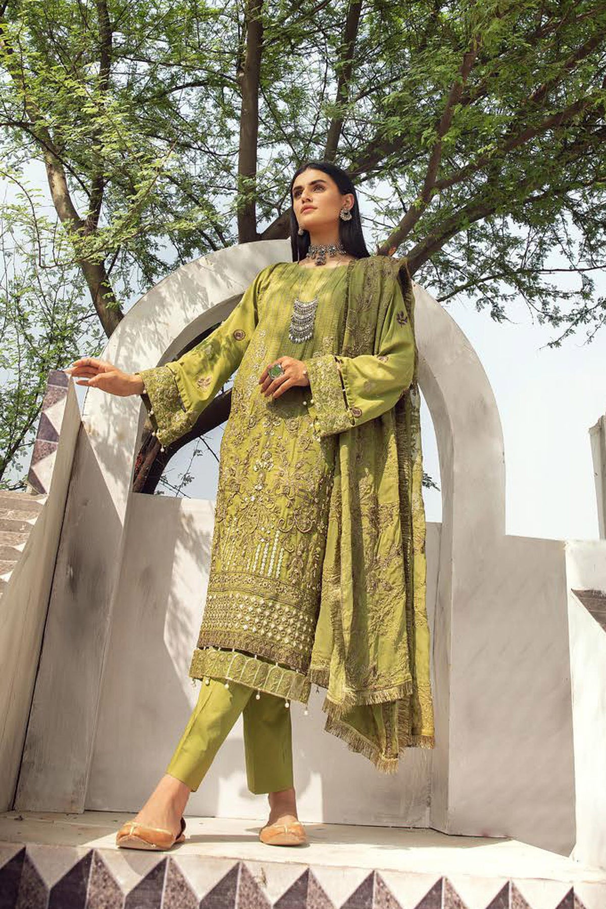 Shaista Unstitched 3 Piece Luxury Swiss Lawn Collection'2022-SL-150