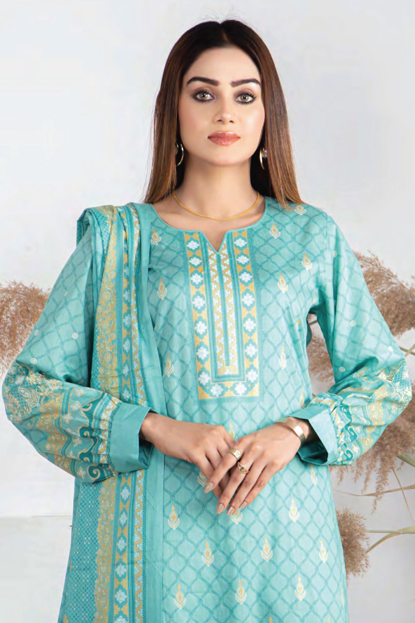 Five Star Unstitched 3 Piece  Printed Lawn Collection'2022-D-15