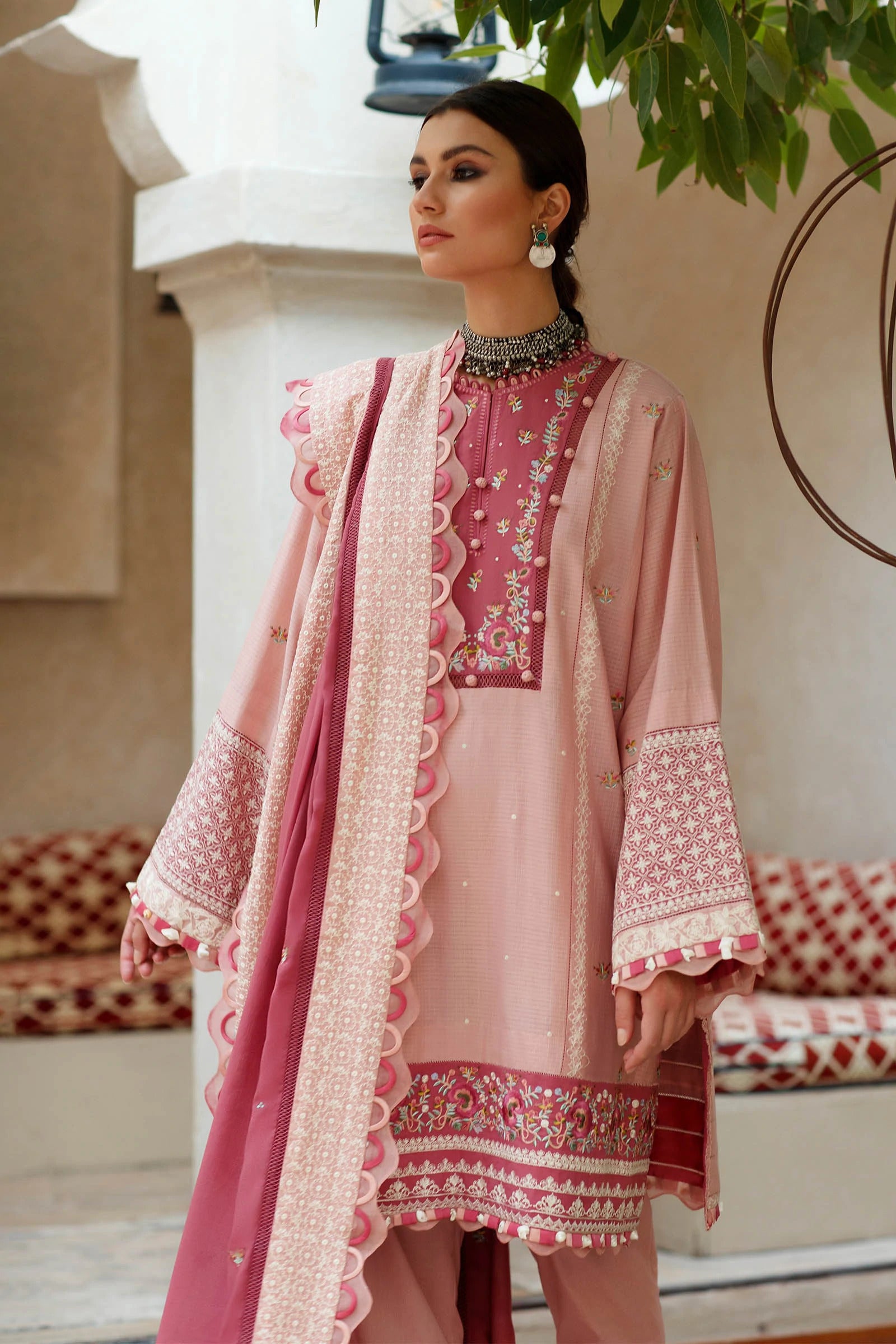 Zaha Unstitched 3 Piece Embroidered Lawn Collection'2022-ZL22-15-A-Avizeh