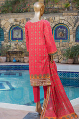 Bin Saeed Stitched 3 Piece Printed Lawn Collection'2022-F-1617-Pink