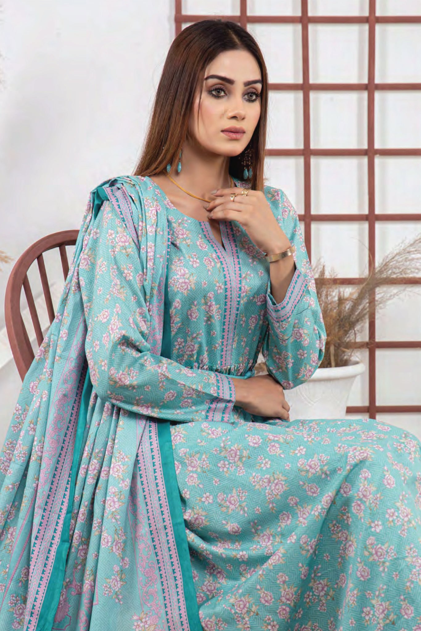 Five Star Unstitched 3 Piece  Printed Lawn Collection'2022-D-17