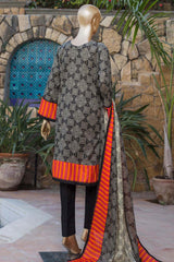 Bin Saeed Stitched 3 Piece Printed Lawn Collection'2022-F-1777-Black
