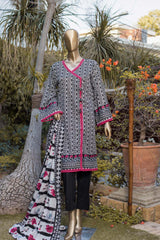 Bin Saeed Stitched 3 Piece Printed Lawn Collection'2022-F-1778-Black