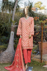 Bin Saeed Stitched 3 Piece Printed Lawn Collection'2022-F-1803-T.Pink