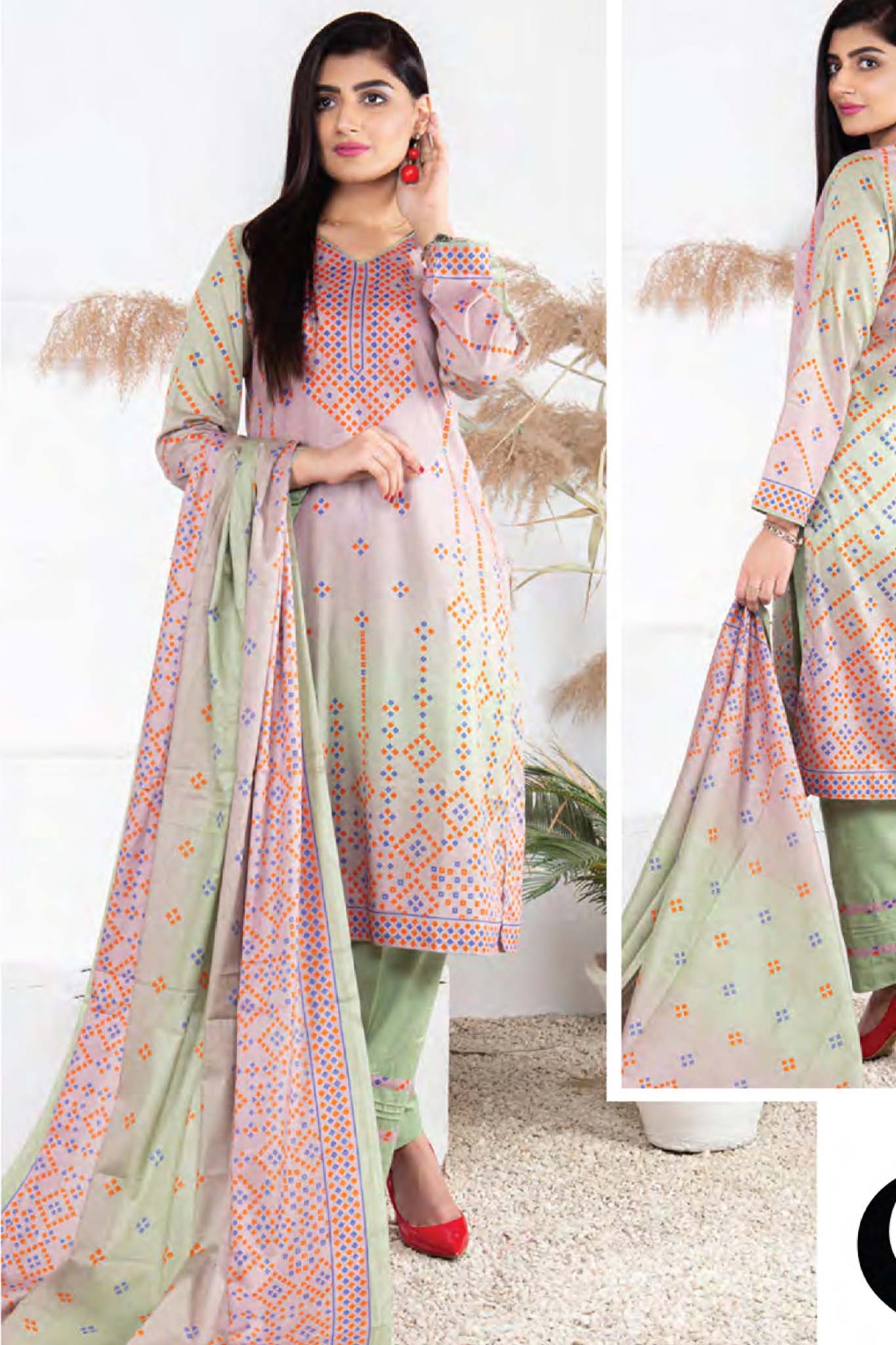 Five Star Unstitched 3 Piece  Printed Lawn Collection'2022-D-19