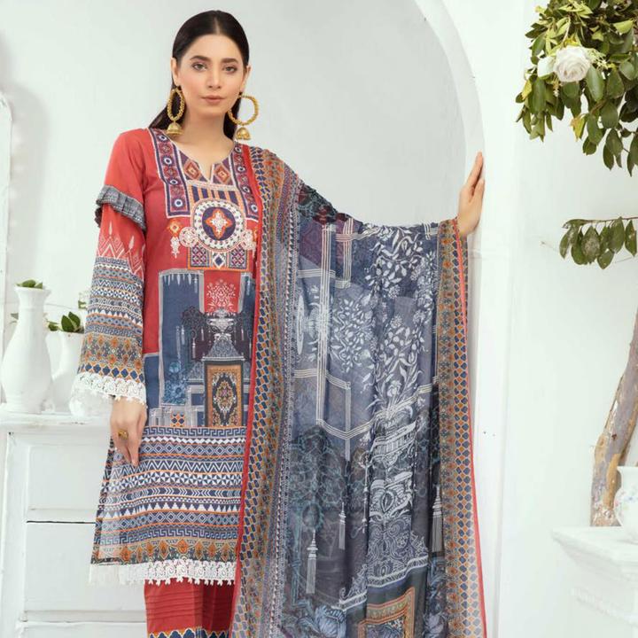 Tabeer by Riaz Arts Unstitched Swiss Lawn Collection'2021-TR-01