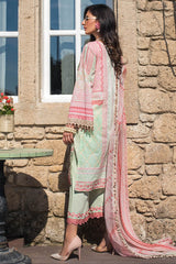 Tahra by Zainab Chottani Unstitched Lawn Collection'2021-02-A-Mystic Rose