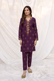 Blumm by Esra Stitched 2 Piece Printed Cambric Chp-02 Collection'2022-B-02-Purple