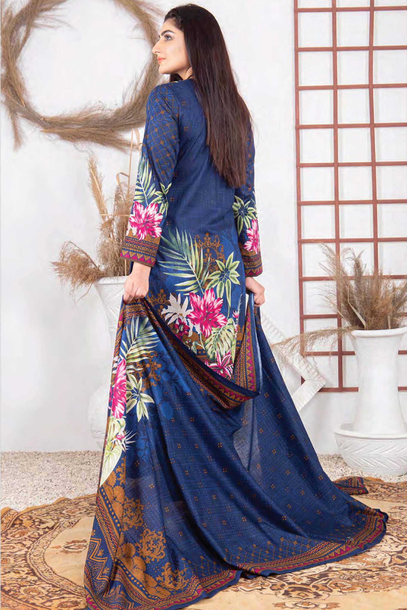 Five Star Unstitched 3 Piece  Printed Lawn Collection'2022-D-02
